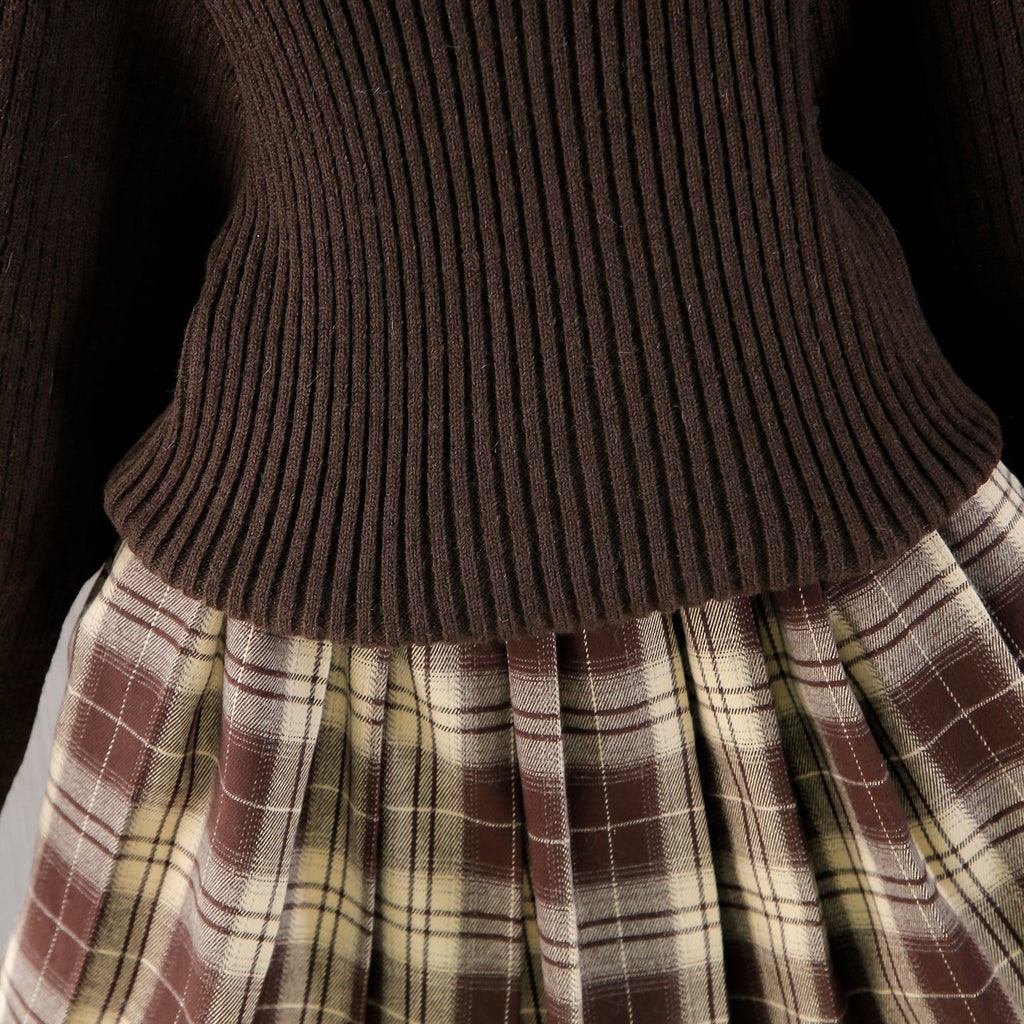 Conjunto Infantil Gatinha Xadrez