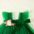 Vestido Infantil de Tule Natal