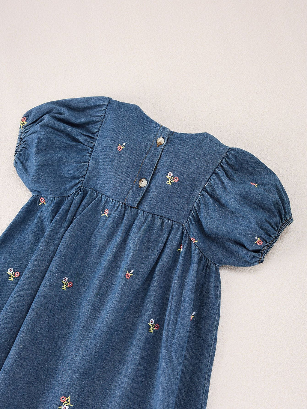 Vestido Jeans Florzinhas