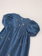 Vestido Jeans Florzinhas