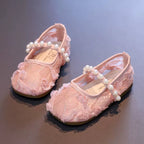 Sapato Infantil Flores e Pérolas