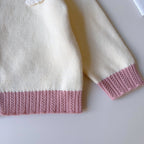 Cardigan Infantil de Tricô Arco íris