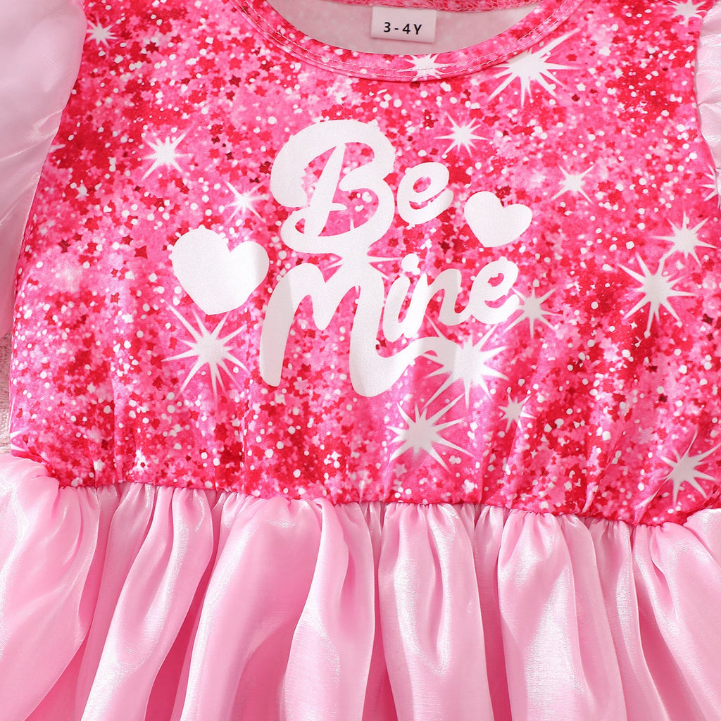 Vestido Infantil Pink Brilhante