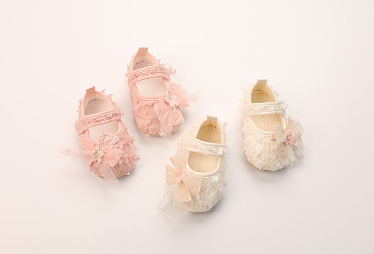 Sapato Infantil Flores Lacinho