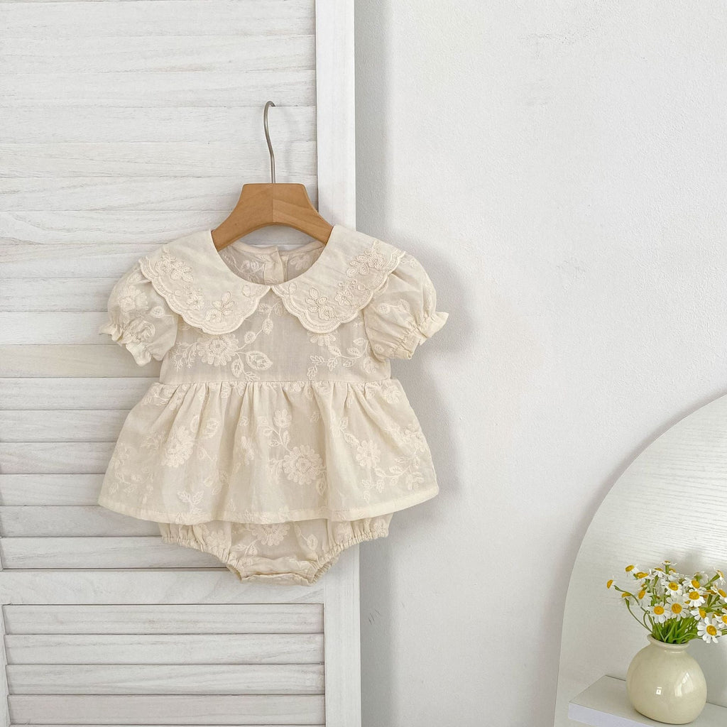 Vestido/ Body Infantil Renda Floral