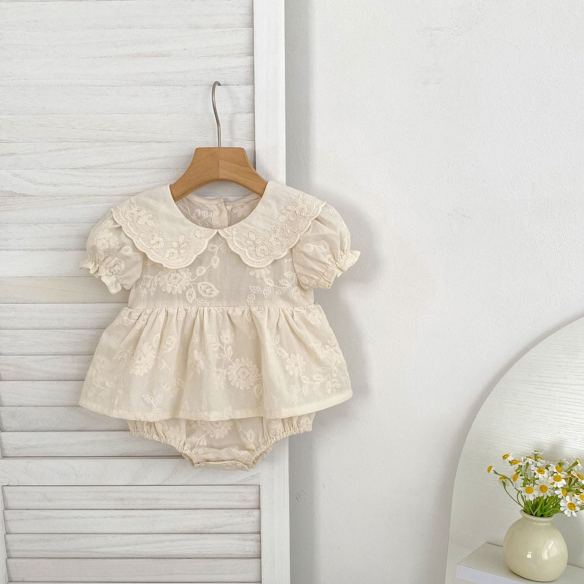Vestido/ Body Infantil Renda Floral