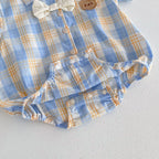 Body Infantil Xadrez Ursinho