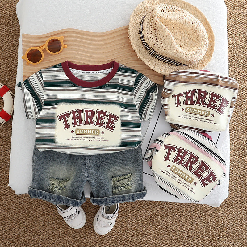 Conjunto Infantil Masculino Lístras THREE