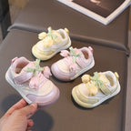 Tênis Infantil Feminino Velcro Tulipa