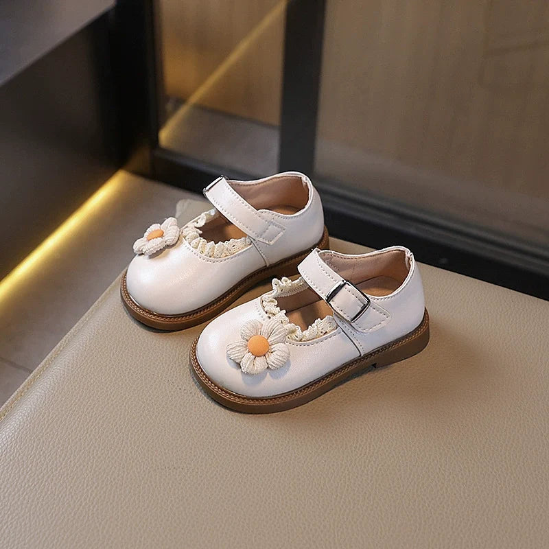 Sapato Infantil Feminino Cintinho e Florzinha