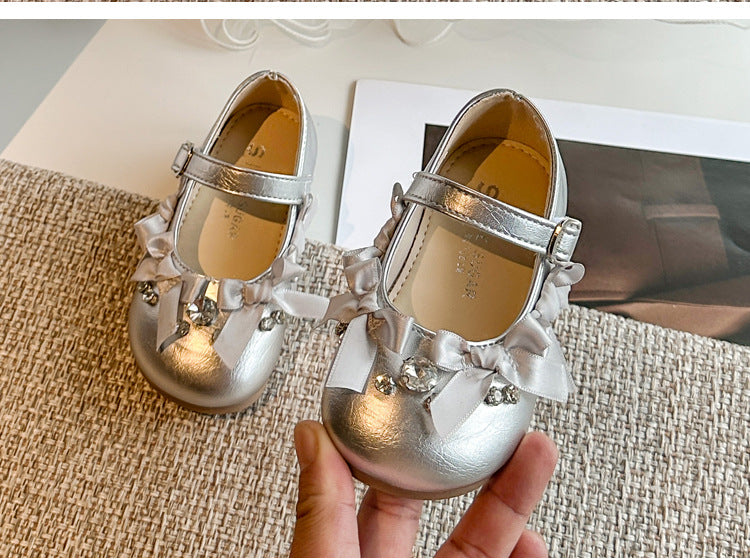 Sapato Infantil Feminino Pedras e Lacinhos
