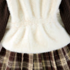 Conjunto Infantil Gatinha Xadrez