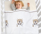 Manta Infantil Ursinho de Óculos
