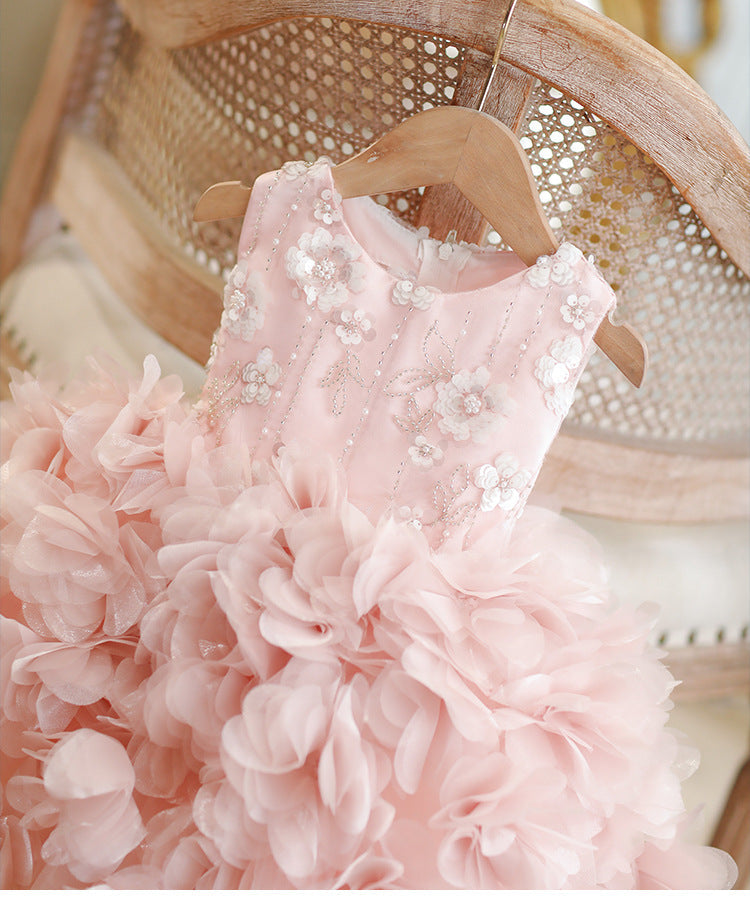 Vestido de Festa Floral Bordado