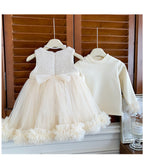 Vestido Infantil Lacinhos + Manga Longa