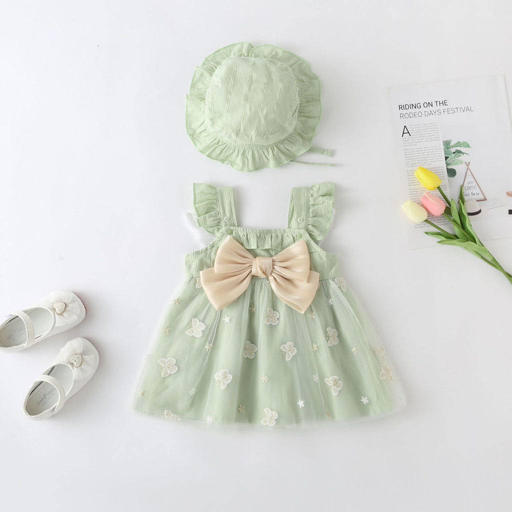 Vestido Infantil Borboletas Lacinho