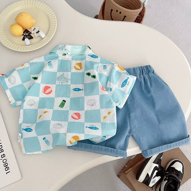 Conjunto Infantil Baleia e Jeans