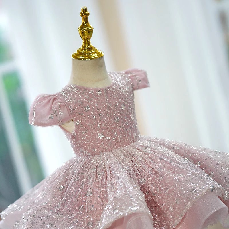 Vestido de Festa com Lantejoulas Brilhantes