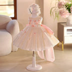 Vestido Infantil de Festa Floral Brilhante
