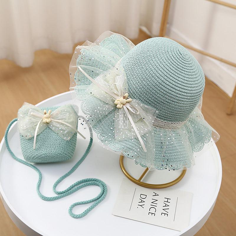 Chapéu Infantil + Bolsa Coelhinho Lacinho