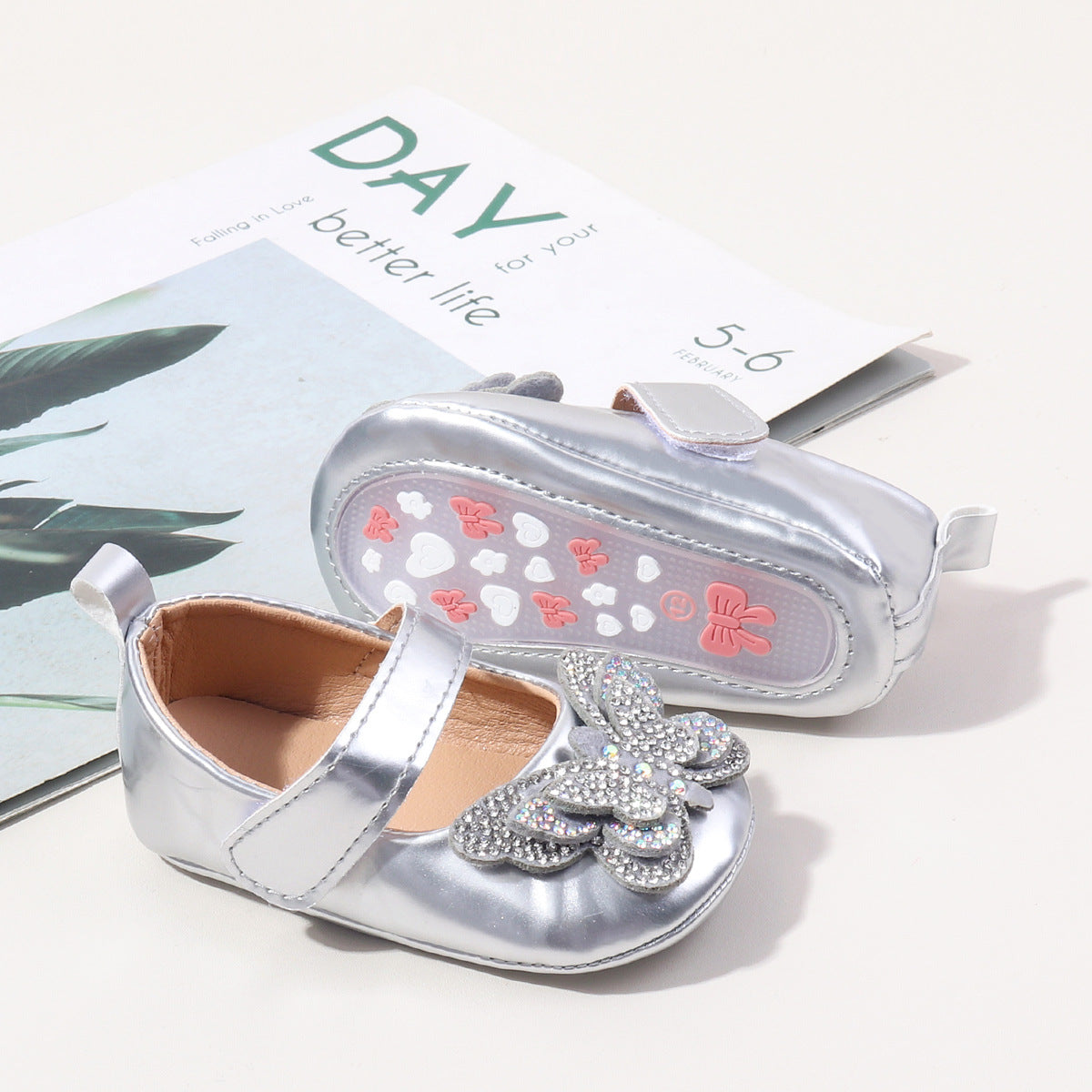 Sapato Infantil Borboletinha Brilhante