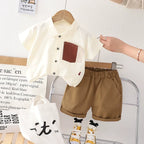 Conjunto Infantil Masculino Botões Bolsinho