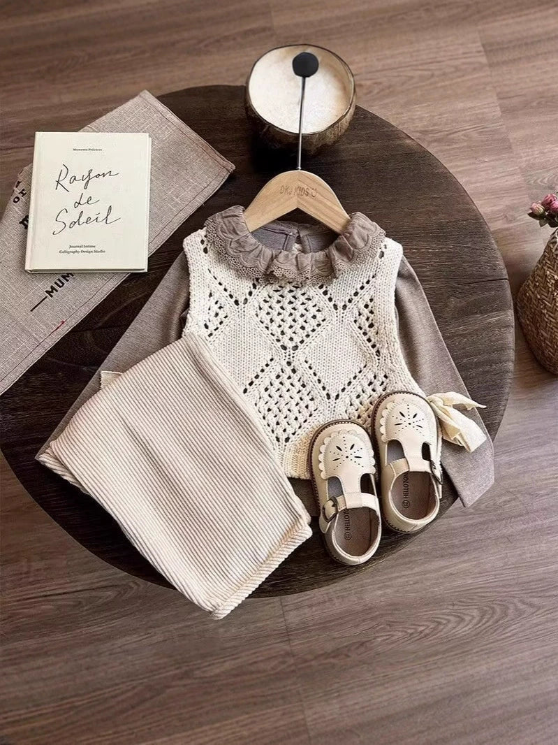 Conjunto Infantil Feminino Colete 3 Peças