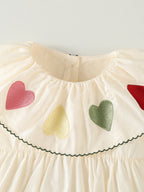Body Infantil Feminino Verão Corações