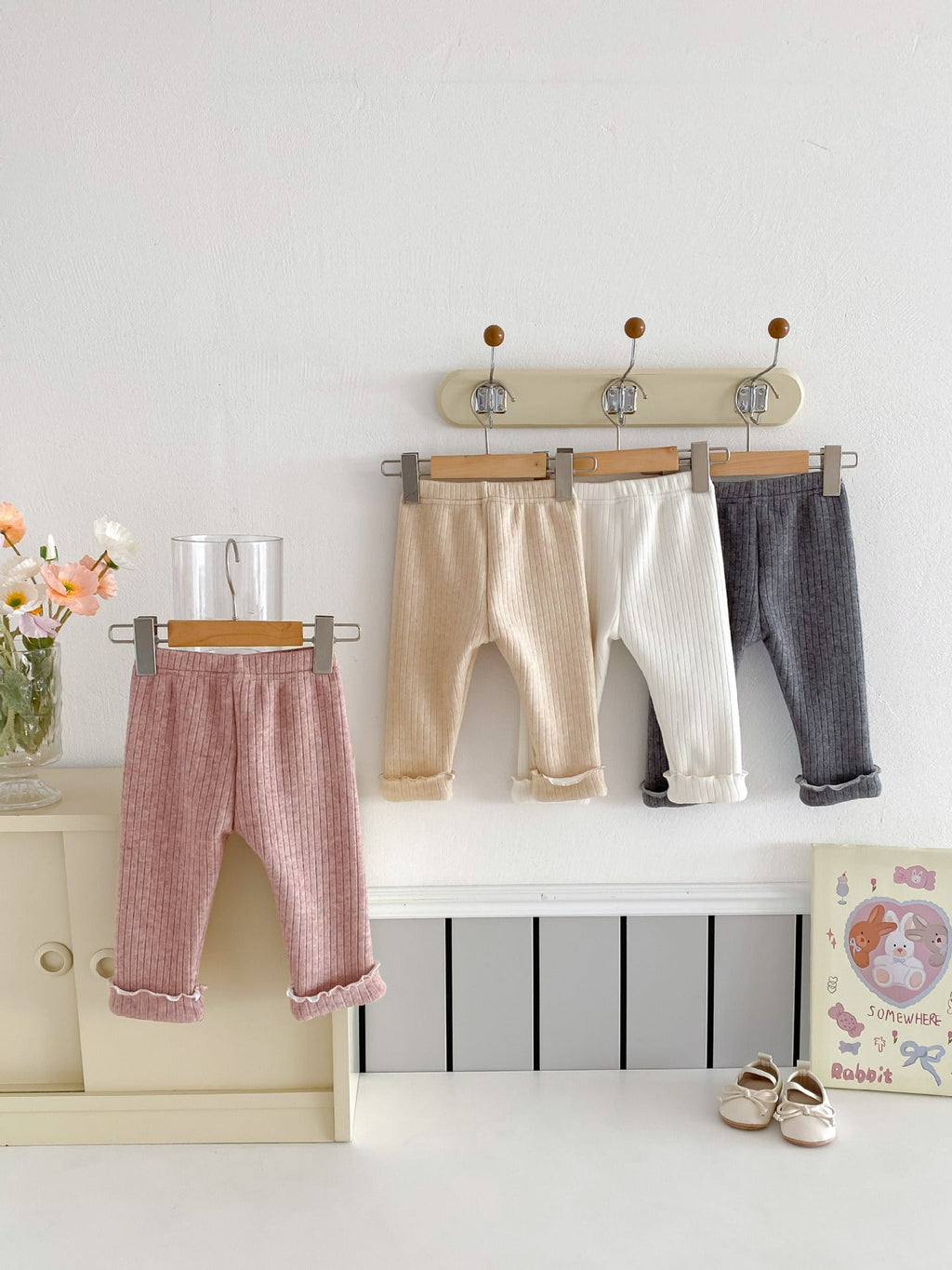 Calça Infantil Feminina Forrada Lacinhos