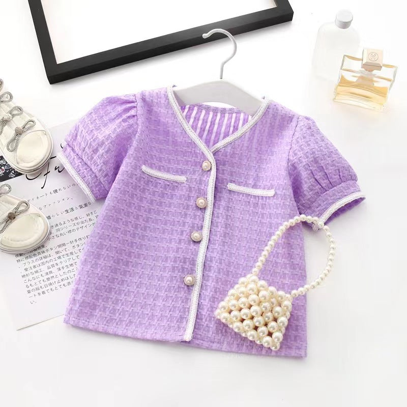 Conjunto Infantil Feminino Pérolas