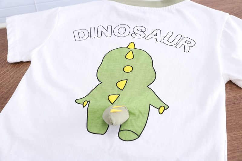 Conjunto Infantil Masculino Dino Bolsinha