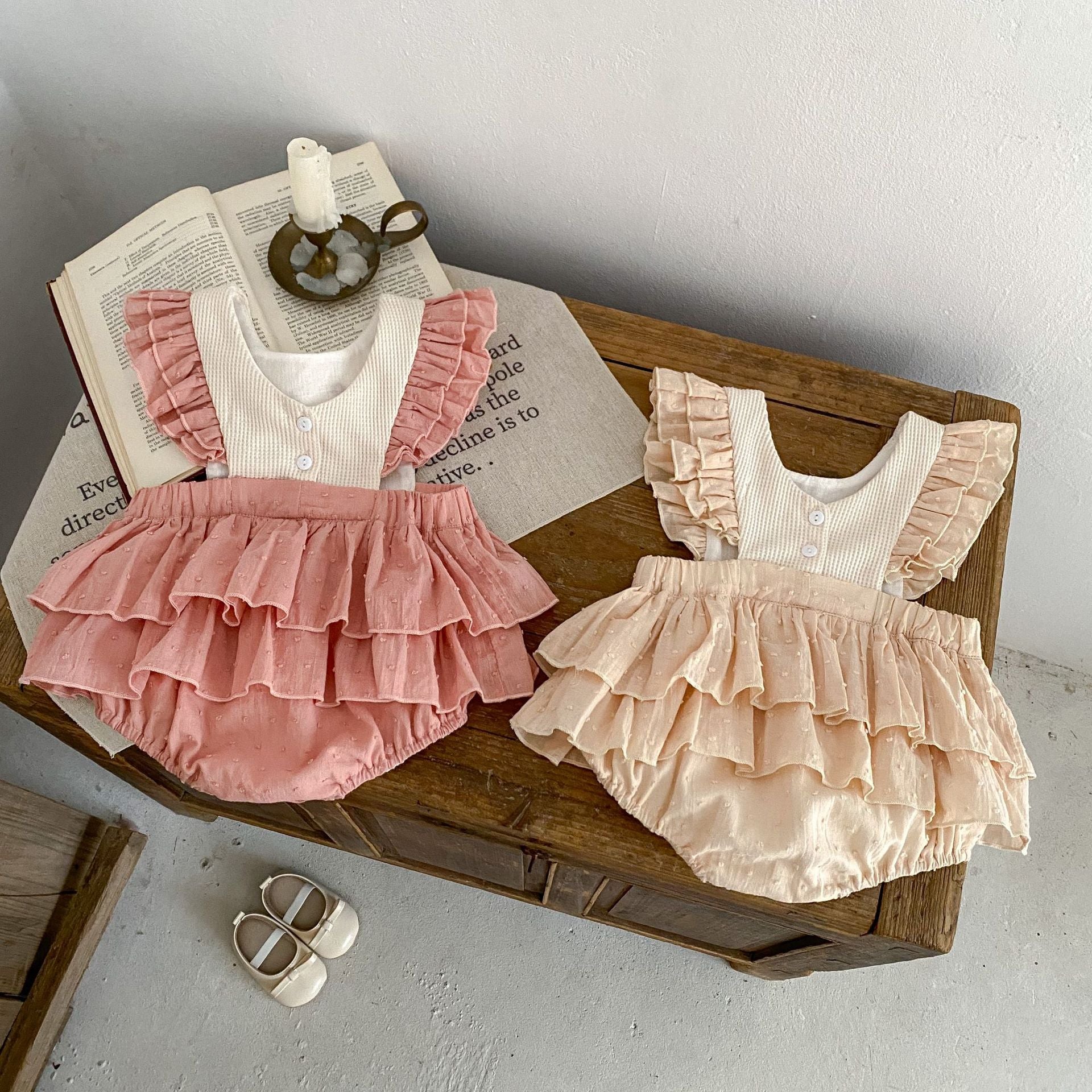 Body Infantil Feminino Florzinhas Camadas
