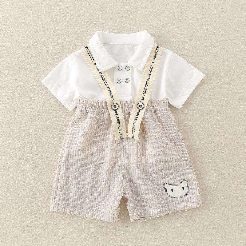 Conjunto Infantil Camisa + Suspensório