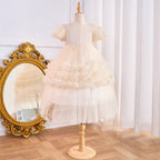 Vestido Infantil Flores Brilhantes