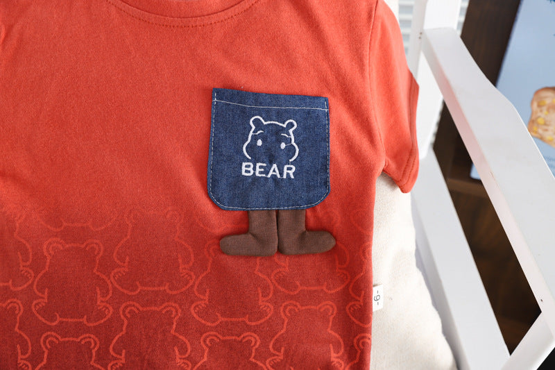 Conjunto Infantil Masculino Ursinho e Jeans