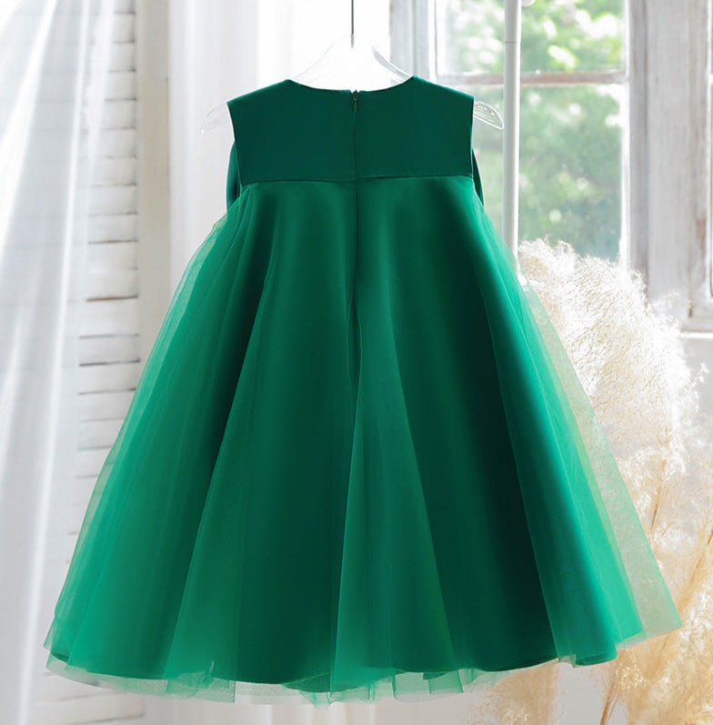 Vestido Infantil Elegante Laço