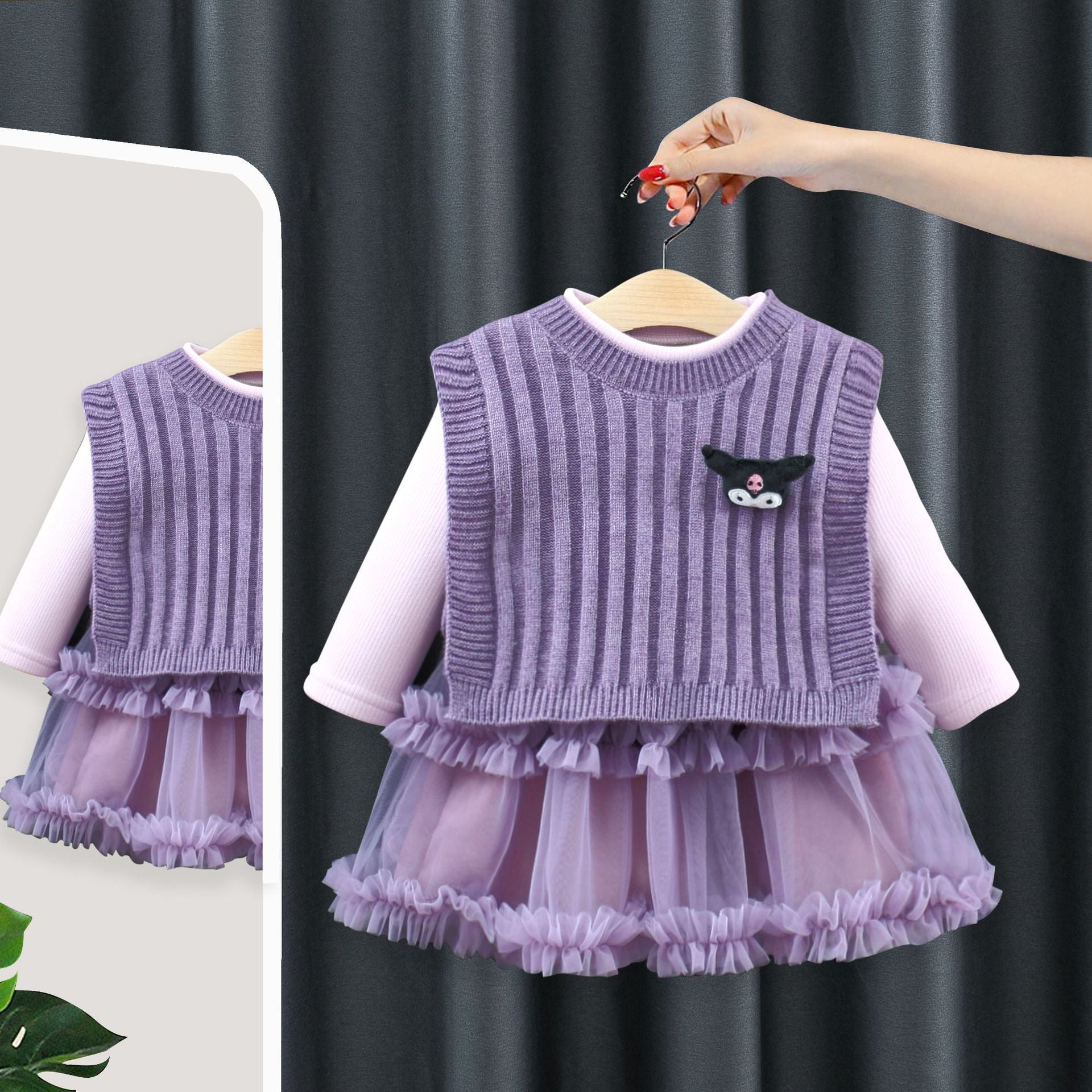 Conjunto Infantil Feminino Tule+ Colete