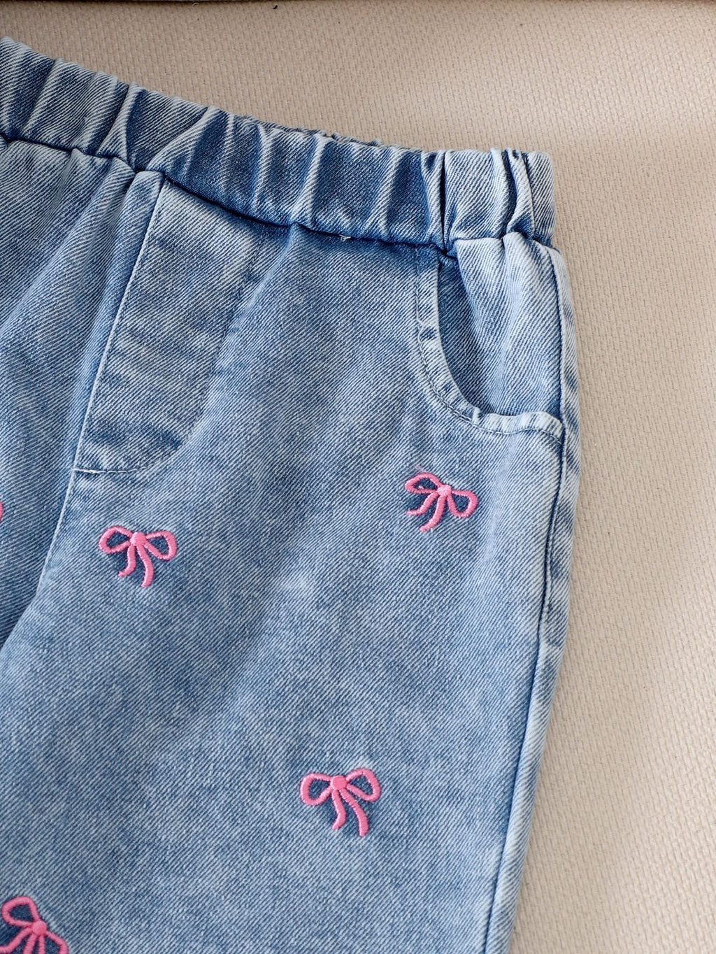 Conjunto Infantil Jeans Lacinhos