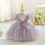 Vestido de Festa Tule Floral