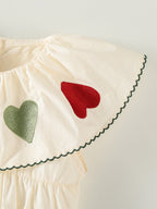 Body Infantil Feminino Verão Corações
