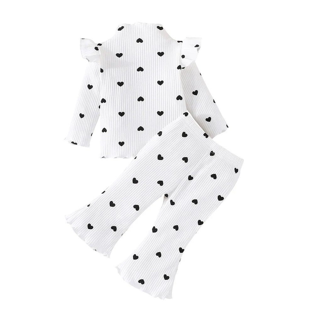 Conjunto Infantil Feminino Corações