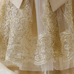 Vestido de Festa Rendado com Laço