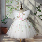 Vestido Infantil de Festa Flores