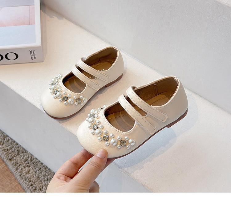 Sapato Infantil Feminino Pérolas