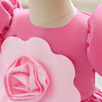Vestido de Festa Infantil Flor