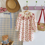 Vestido Infantil Laço Cerejinhas