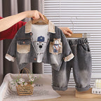 Conjunto Infantil Masculino 3 Peças Ursinho