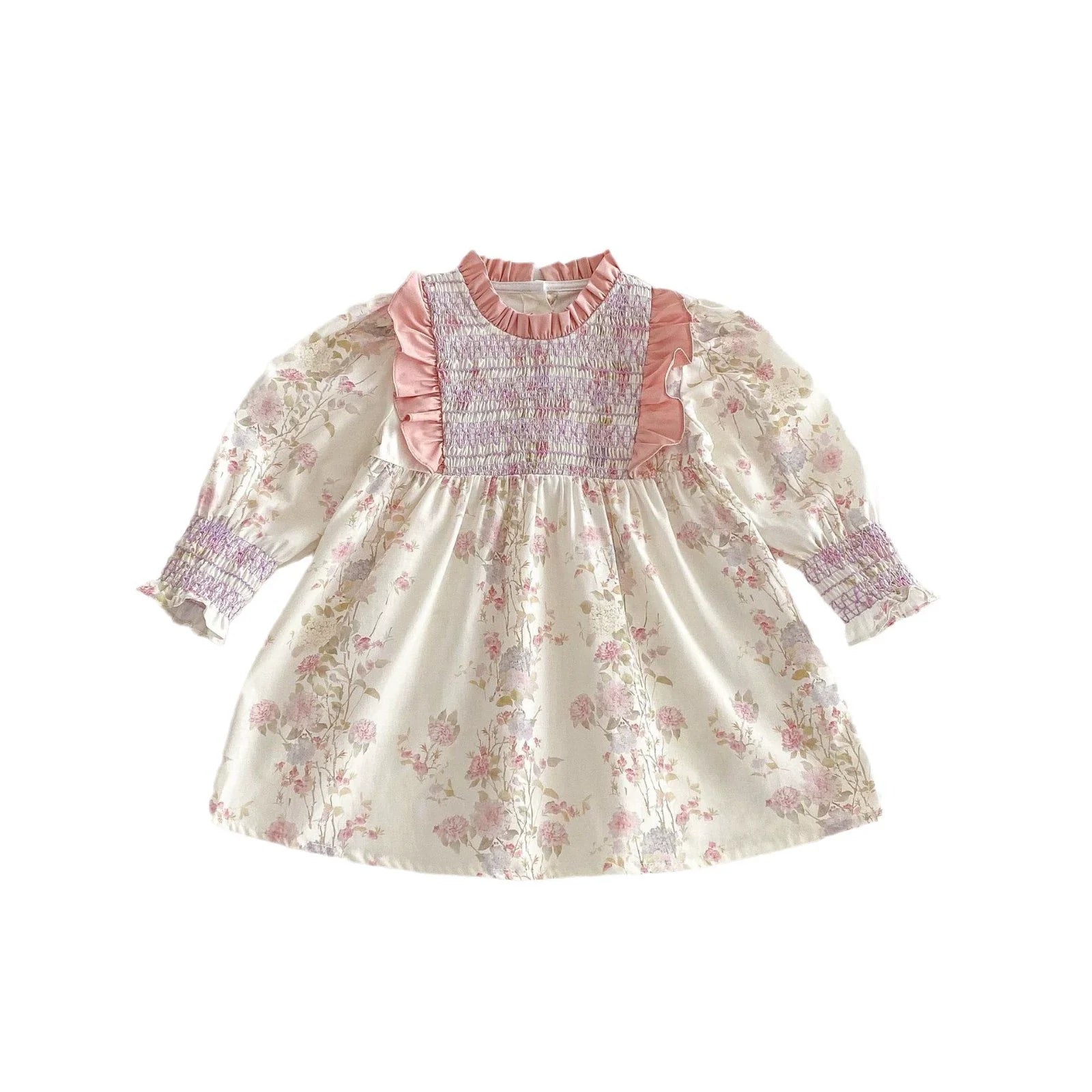 Vestido Infantil Babadinho Flores