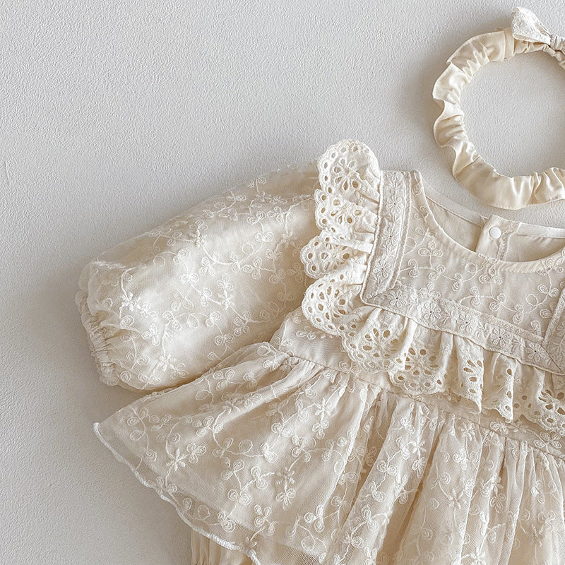 Body Infantil Feminino de Renda