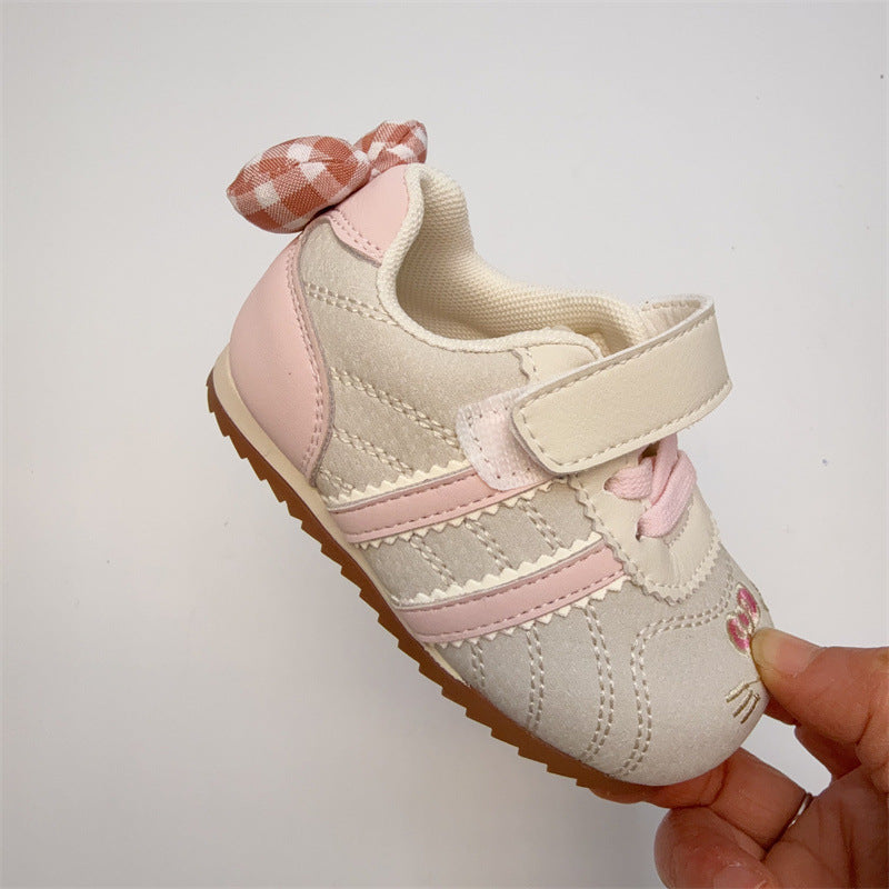 Tênis Infantil Gatinha Lacinho Xadrez